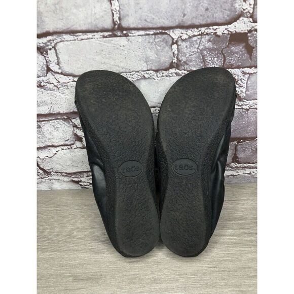 Taos Black Leather Slip On Elastic Ballet Flats Shoes Women Sz 39EU/8.5M US - Picture 10 of 16